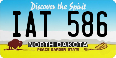 ND license plate IAT586