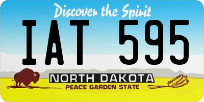 ND license plate IAT595