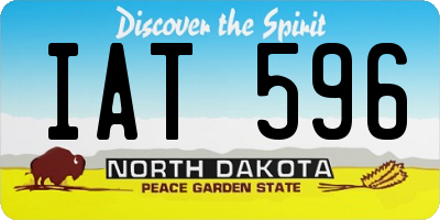 ND license plate IAT596