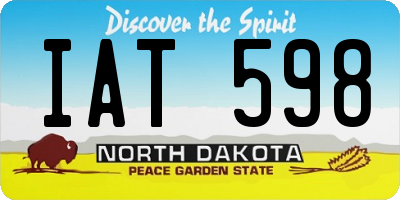 ND license plate IAT598