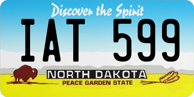 ND license plate IAT599