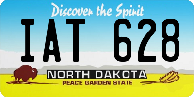 ND license plate IAT628