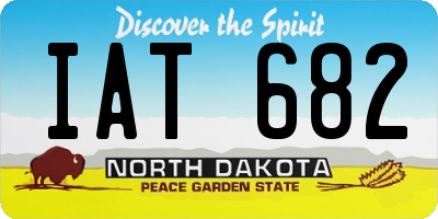 ND license plate IAT682