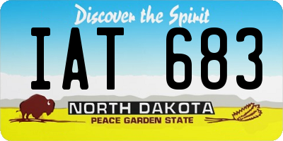 ND license plate IAT683