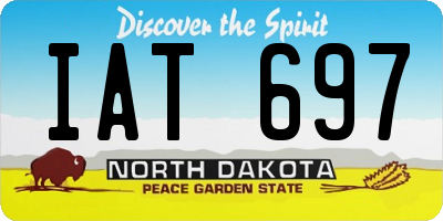 ND license plate IAT697
