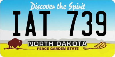 ND license plate IAT739