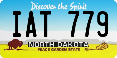 ND license plate IAT779