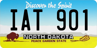 ND license plate IAT901