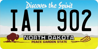 ND license plate IAT902