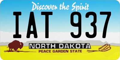 ND license plate IAT937