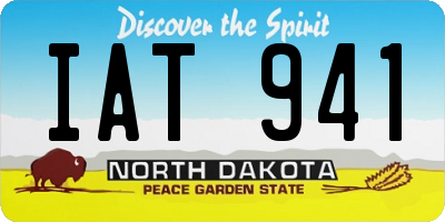 ND license plate IAT941