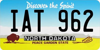 ND license plate IAT962
