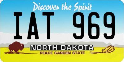 ND license plate IAT969