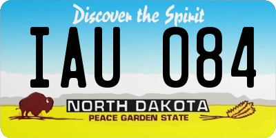 ND license plate IAU084
