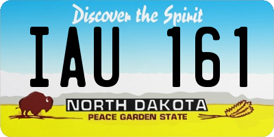 ND license plate IAU161