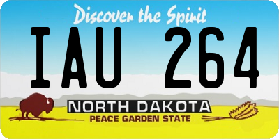 ND license plate IAU264