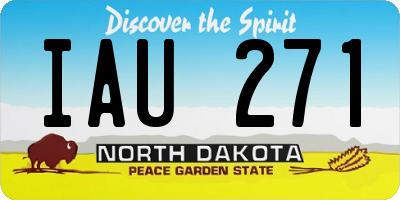ND license plate IAU271
