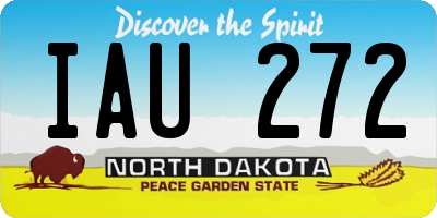 ND license plate IAU272
