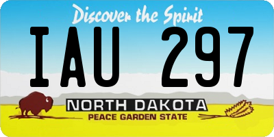 ND license plate IAU297