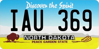 ND license plate IAU369