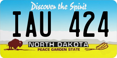 ND license plate IAU424