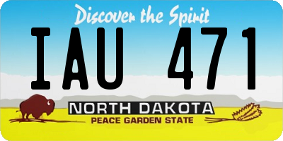 ND license plate IAU471
