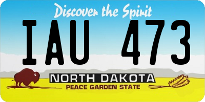 ND license plate IAU473