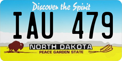 ND license plate IAU479