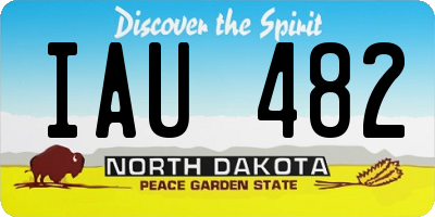 ND license plate IAU482