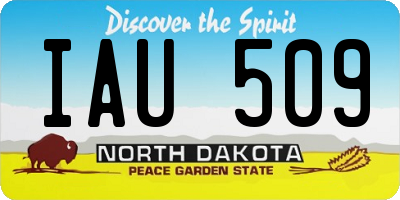 ND license plate IAU509