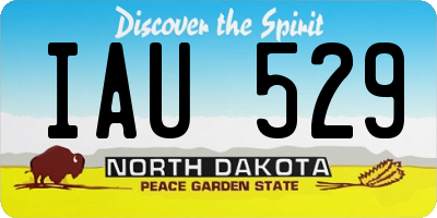 ND license plate IAU529