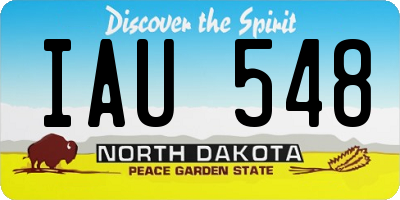 ND license plate IAU548