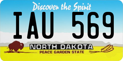 ND license plate IAU569