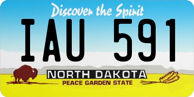 ND license plate IAU591
