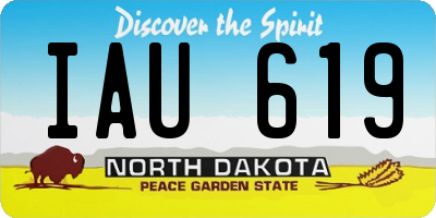 ND license plate IAU619