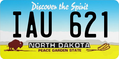 ND license plate IAU621