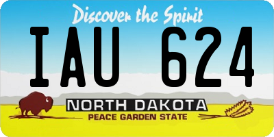ND license plate IAU624