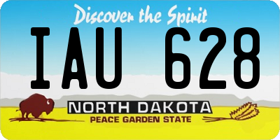 ND license plate IAU628