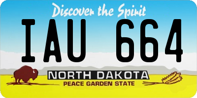ND license plate IAU664