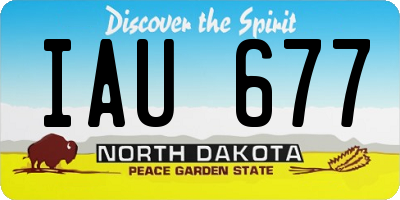 ND license plate IAU677
