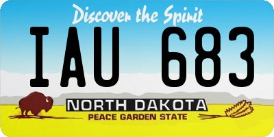 ND license plate IAU683