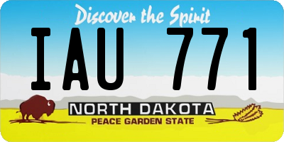 ND license plate IAU771