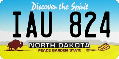 ND license plate IAU824