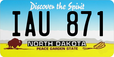 ND license plate IAU871