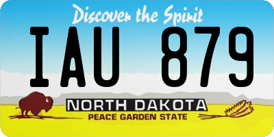 ND license plate IAU879