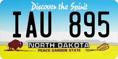 ND license plate IAU895