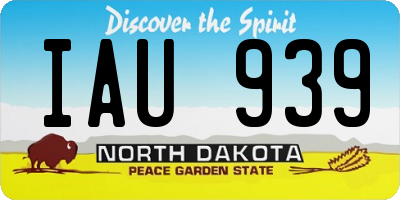 ND license plate IAU939