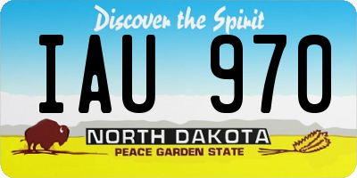 ND license plate IAU970