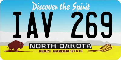 ND license plate IAV269
