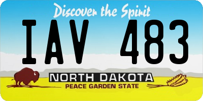 ND license plate IAV483